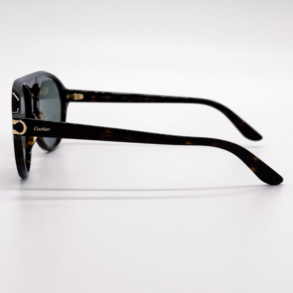 NEW CARTIER CT0130S 003 MAN HAVANA SUNGLASSES - Picture 5 of 9